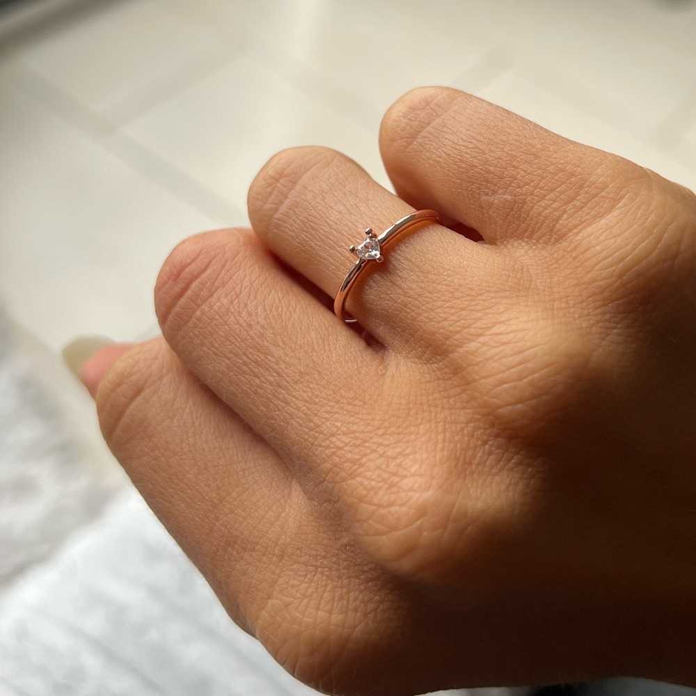 Minimalist Heart Ring